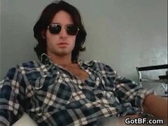 Horny amateur guys jerking off gay video