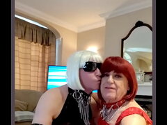 Mistress Alison feeds Slut Carole her cum.