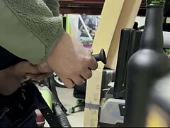 Extreme 30cm silicone Vibrating Urethral sound masturbation in garage