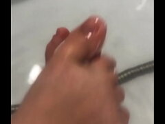 I wash my feet after a hard day