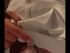 Sissy Slut Pissing in Chastity