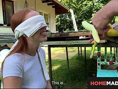Homemade XXX - Redhead Russian Girl Outdoor Sex Fun