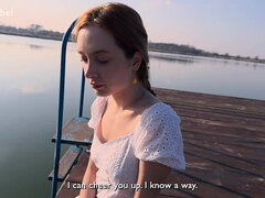 I met a sad cutie on the dock... Fucked her and the sadness was gone!