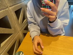 アプリで出会った性欲が溜まってる女子○生をデートからお持ち帰り