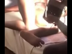 Running a train on a street girl