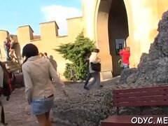 Sleder playgirl takes a hardcore fuck doggy style by an old dude