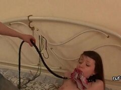 teen with nice butt gets her ass rammed really hard